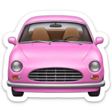 Pink car sticker