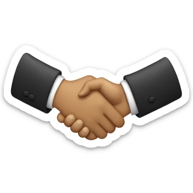 brothes hand shake sticker