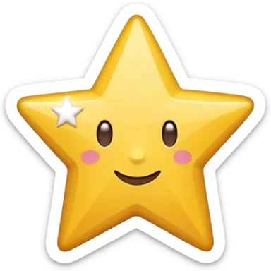 Emoji de um quadrado branco com o símbolo de uma estrela central igual deste emoji ✨ sticker