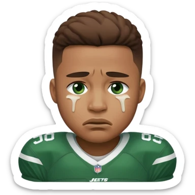 New York Jets being cry babies with tears  sticker