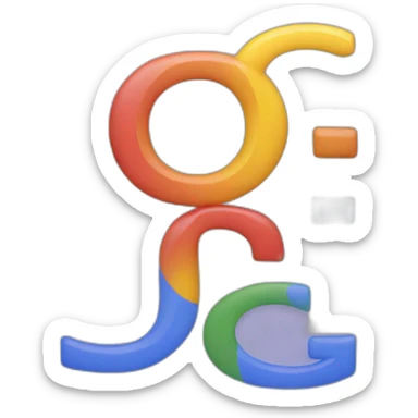 Google G logo sticker