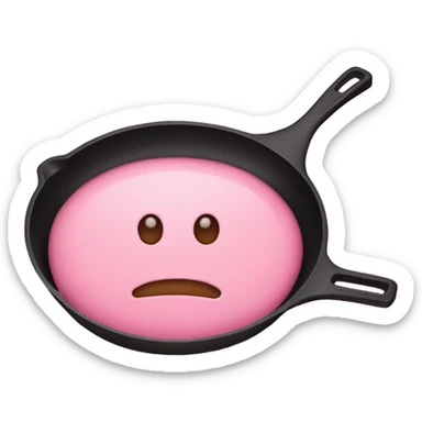 Pink skillet  sticker