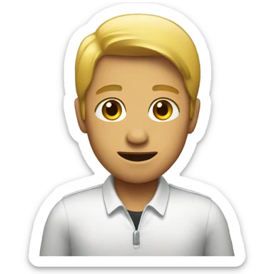 person put on camera sticker