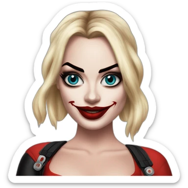 Harley quinn Margot Robbie sticker