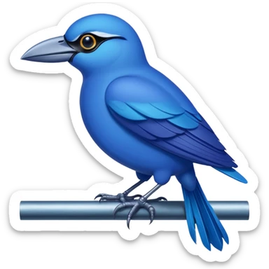 shpioniro golubiro, blue spy bird sticker