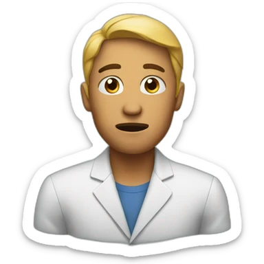 nervous interview sticker