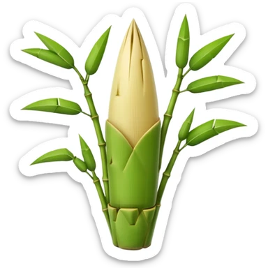 Bamboo shoot sticker