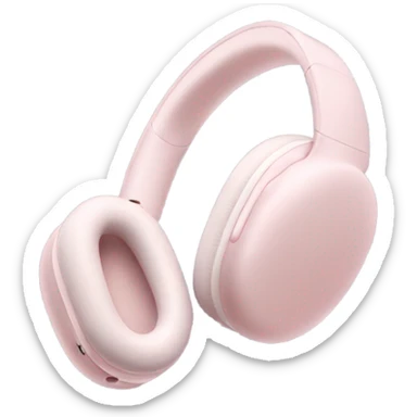 light pink airpods max headphones sticker