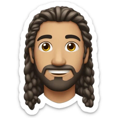 un chaval de 18 años gitano, con barba mal afeitada, granos y el pelo grasiento sticker