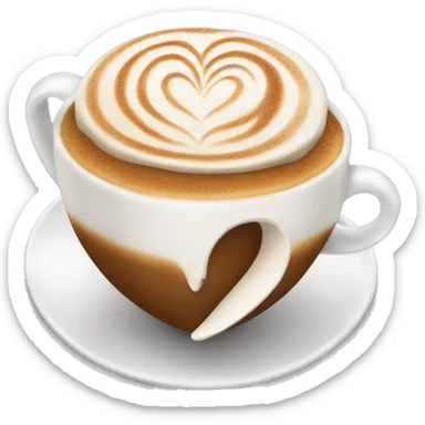 cappucino heart emoji sticker