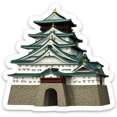 Osaka castle sticker