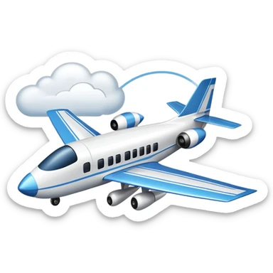 An icon featuring a remote-controlled model airplane soaring through the sky and clouds, with a detailed transmitter in the foreground. The sky is clear with motion lines showing flight. Transparent background emphasizes the precision, creativity, and joy of aeromodelling as a sport. sticker