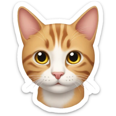cat with cat sticker