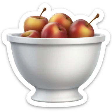 A bowl of French cider sticker
