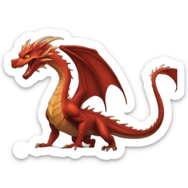 Dragons sur une pier  sticker