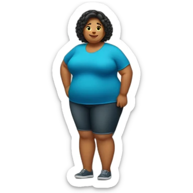 fat women sticker
