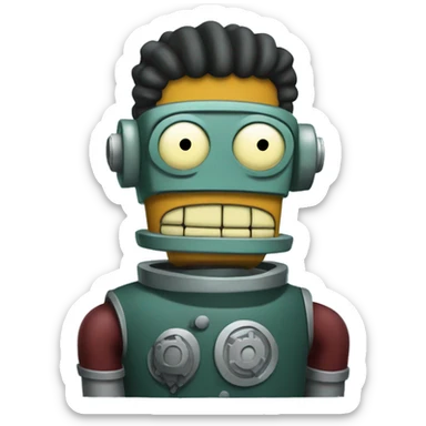 Bender from Futurama sticker