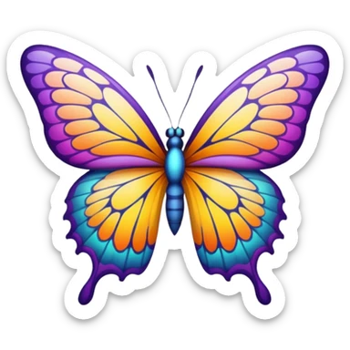 butterfly sticker