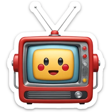 television in the ring movie sticker