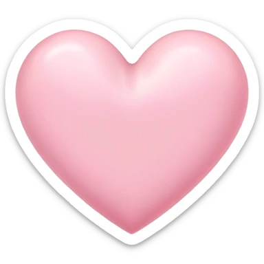Sweet pastel pink heart  sticker