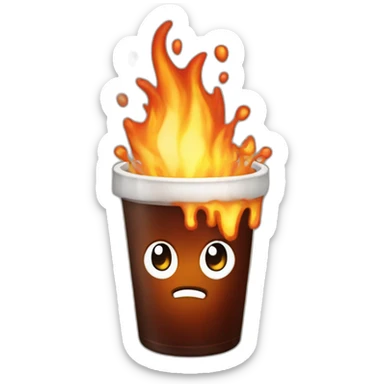 cola burning sticker