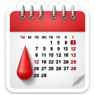 un calendrier avec une date entourée. sticker