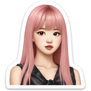 LaLisa-blackpink-cute-girl-kpopstar-fleshy-face sticker