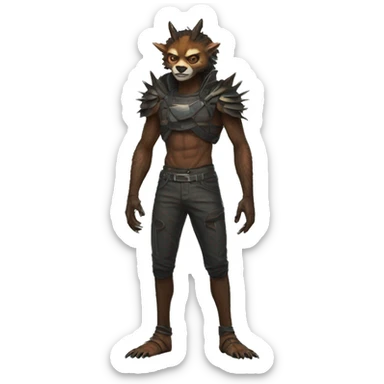 Cool Edgy Vernid species full body sticker