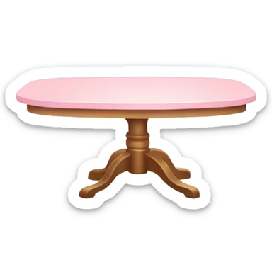 light pink table  sticker