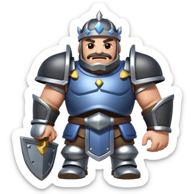 megaknight from clash royale sticker