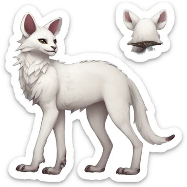 Modern Rare Fantasy Vernid-Trico-species by LiLaiRa, markings, full body sticker