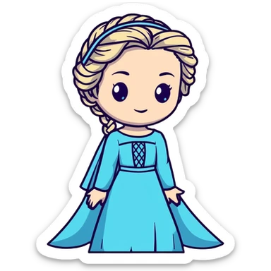 Elsa from Frozen Disney princess sticker