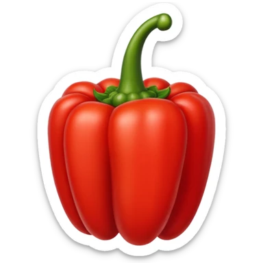 red capsicum  sticker