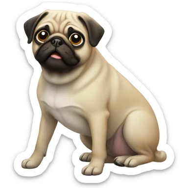 Pug sticker