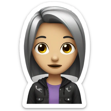 Emo girl  sticker