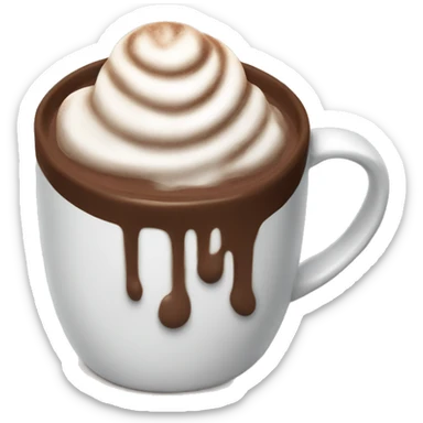 Hot chocolate sticker