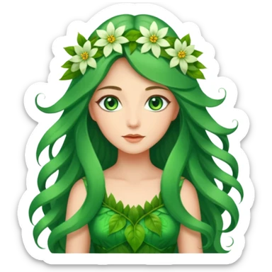 Spring mother nature sticker