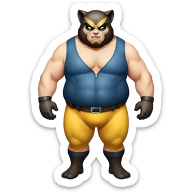 Fat Wolverine full body sticker