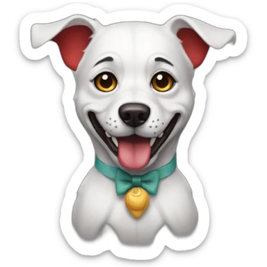 Perrito payaso sticker