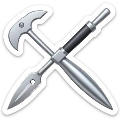 generate me a metalic cutter sticker