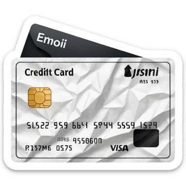 credit card receipt sticker