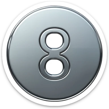 symbol 8 eight sticker