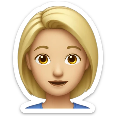 Blonde middle aged kindergarten teacher sticker