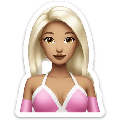 glamorous asian barbie  sticker