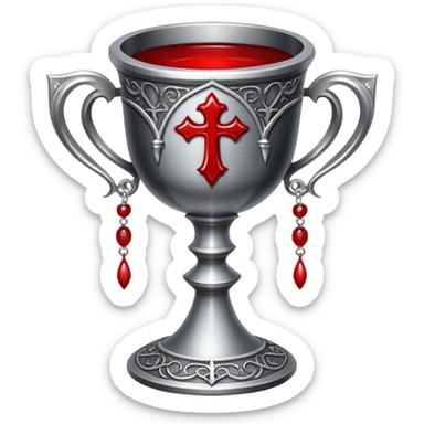 gothic chalice with blood sticker