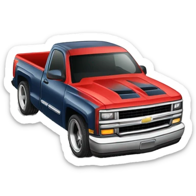 Slammed Silverado sticker