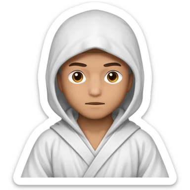 All white ninja robe and light brown skin color sticker
