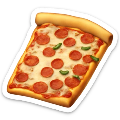 Pizza fries sticker