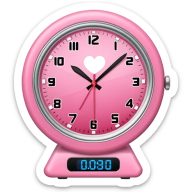 reloj de arena rosa sticker