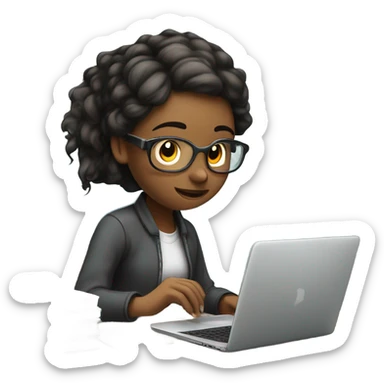 computer science girl sticker